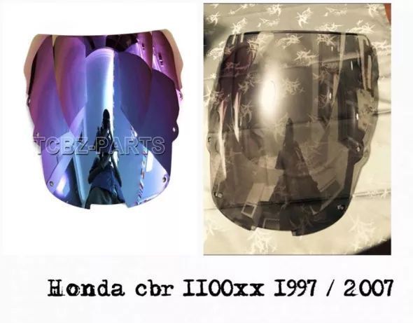 Viseira cbr1100xx 1997 até2007 frontal honda briseira vidro bolha rr