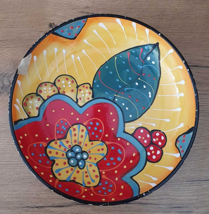 Talerz ręcznie malowany dla kolekcjonera