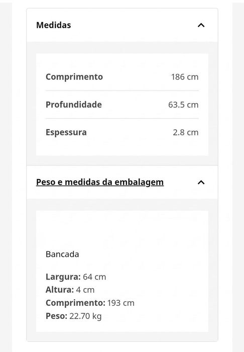 Bancada de Cozinha