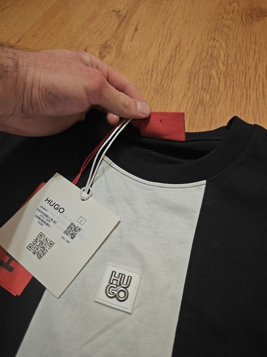 Koszulka Hugo czarno biała