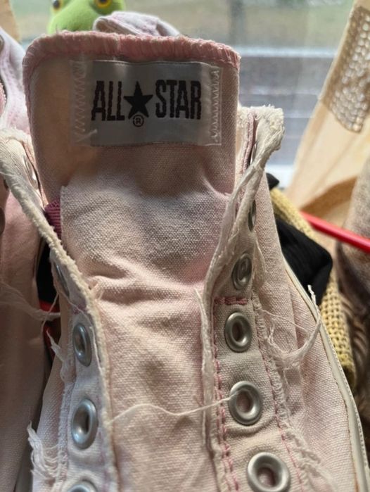 Ténis Converse AllStar rosa 40 tipo sapatilha sem atacadores