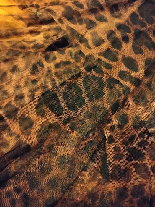 Spódnica tiulowa ciemna panterka