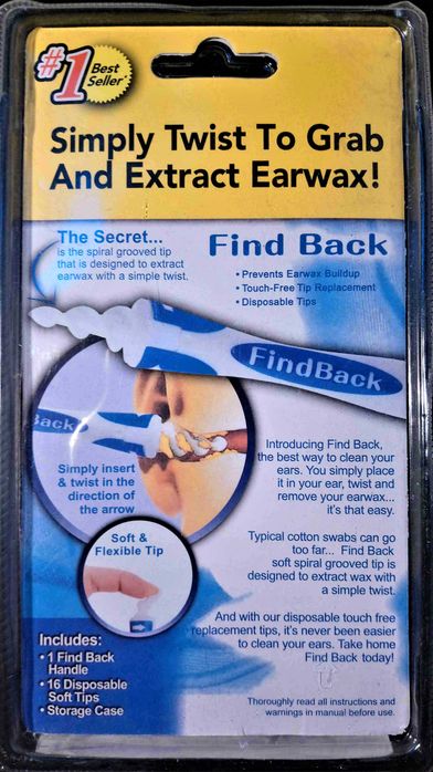 Limpador de ouvidos 16 recargas TV