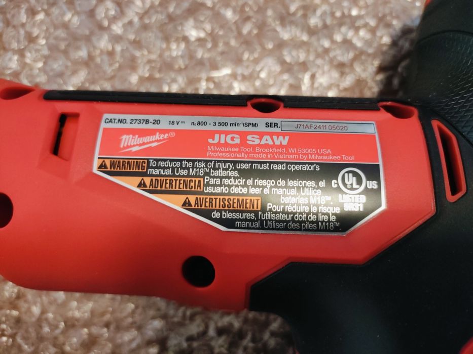 Wyrzynarka Milwaukee 2737B-20 M18 z USA (FBJS-0X)