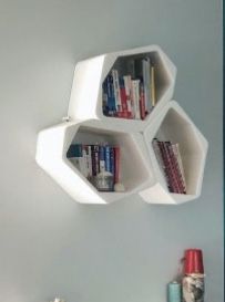 Półki w kształcie plastra miodu - modułowe Build Movisi