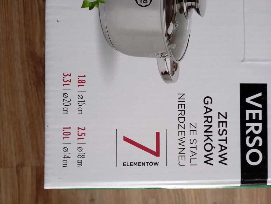 Zestaw garnków ze stali nierdzewnej