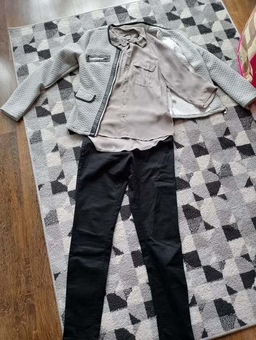 Zestaw H&M spodnie, bluzka,  M/L.