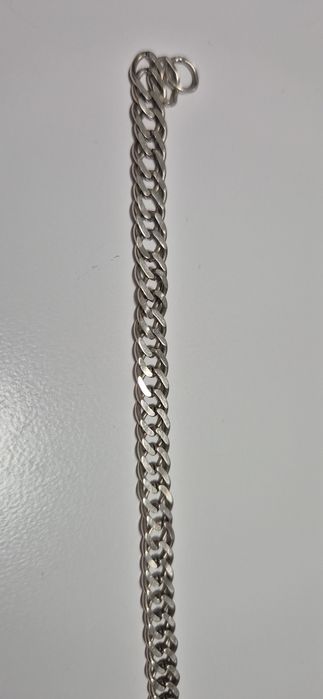 Srebrna Bransoletka Podwójna Pancerka Srebro 925 Waga 7g dł. 19.5cm