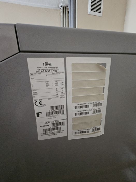 ŻELIWNY Kocioł gazowy Ferroli Atlas D30 K100 unit