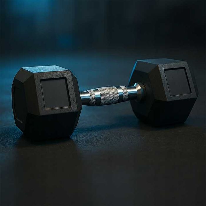 Hantel żeliwny hex 40kg żeliwne do ćwiczeń gumowany żeliwo powlekane