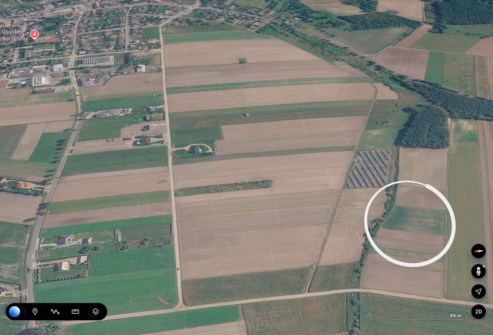 Atrakcyjna działka 1134m2 niedaleko rzeki Warty - Burzenin (1,8 km od centrum) / Prąd.