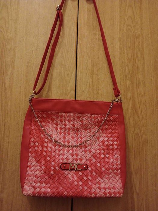 Сумка МС сумочка корал (29х28 см) на молнии цвет коралловый