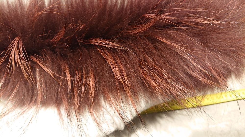 Obszycie do kaptura kołnierz jenot lis naturalny futro futerko gruby