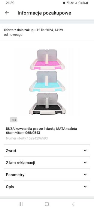 Kuweta dla psa duża