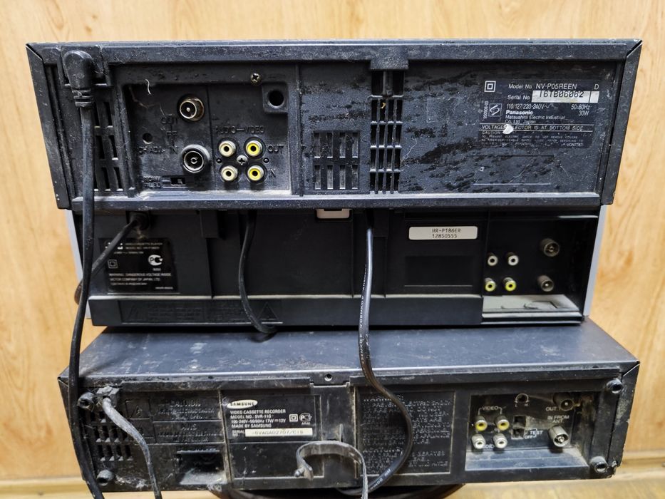 Видео магнитофон видик VHS Samsung svr-11g JVS hr-p186 Panasonic nv-p0