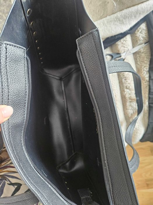 Czarna torebka Ochnik shopper A4