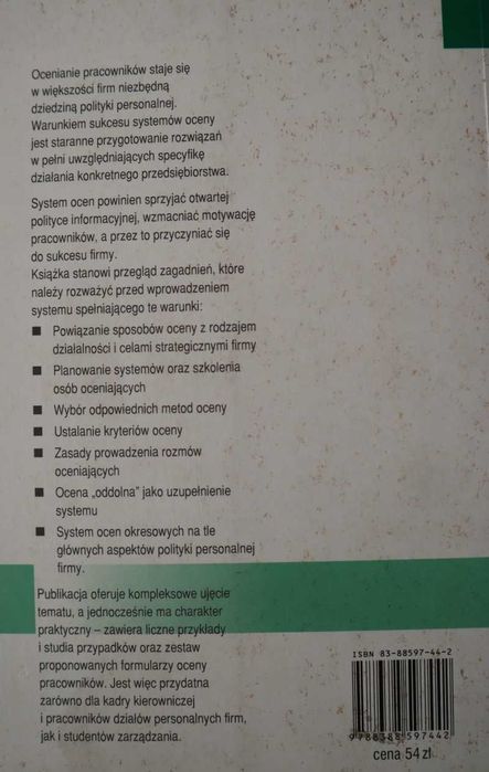 Kształtowanie nowoczesnych systemów ocen pracowniczych - Kolekcja HR