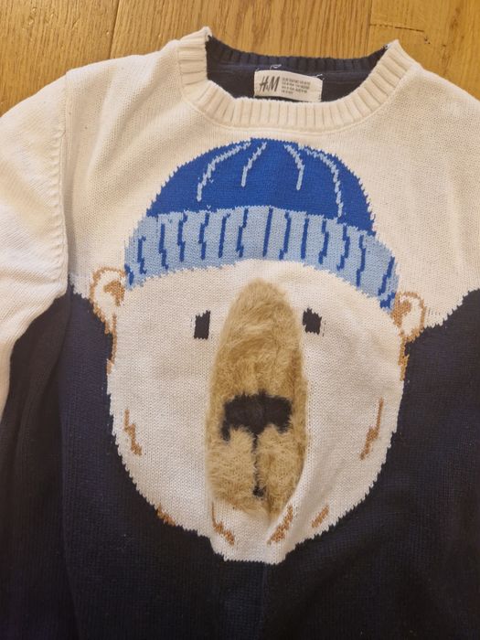 Sweter HM H&M rozm 134/140 idealny stan bawełna