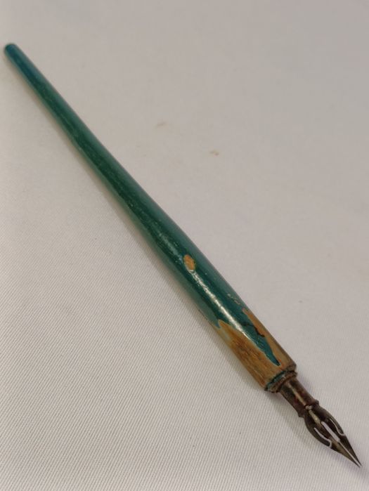 Vintage pióro wieczne Eagle Pencil drewniane stara stalówka