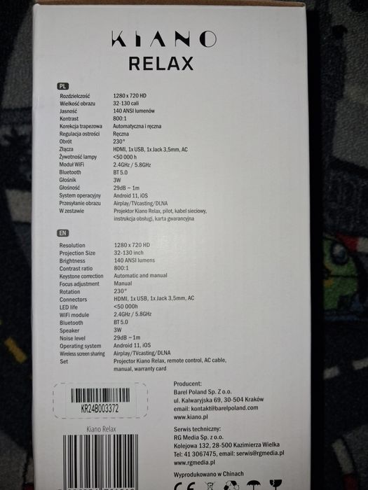 Projektor Kiano Relax