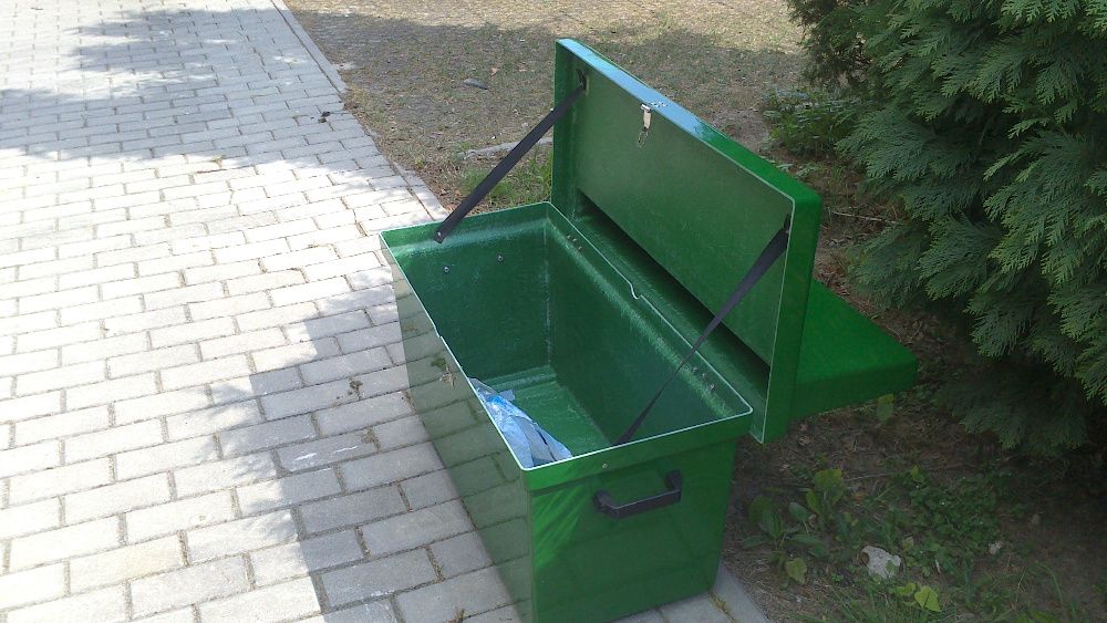 Ławka - skrzynka na cmentarz do ogrodu