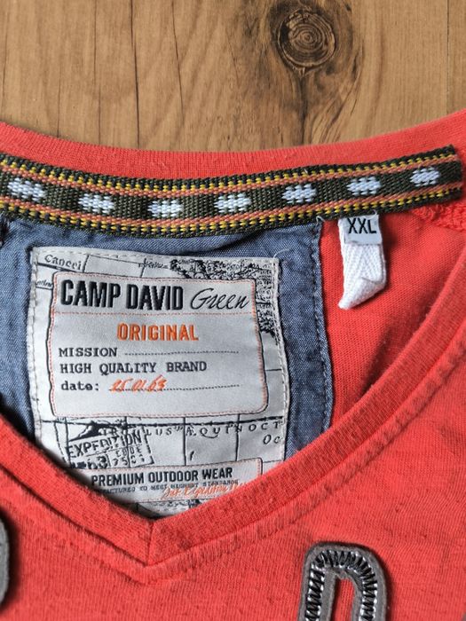 Camp David t-shirt męski XXL koralowy lato