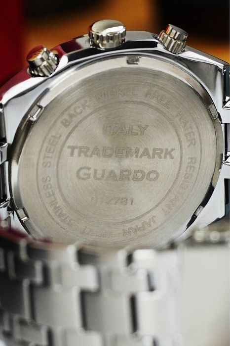 Чоловічий годинник GUARDO 012781-5 | Японський механізм Miyota | Сталь