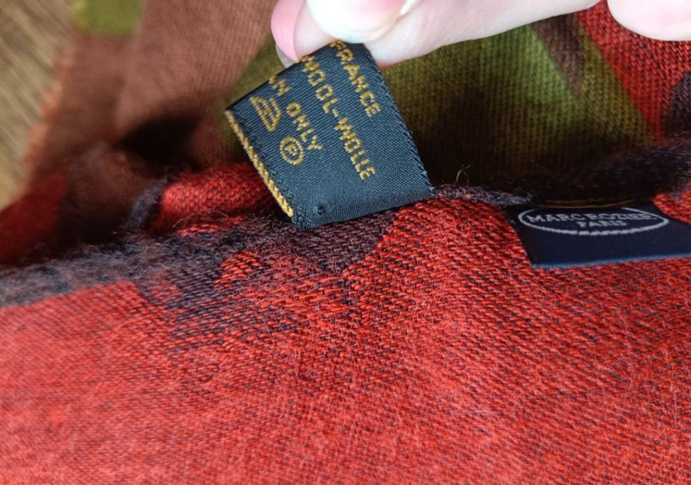 Szal 100% wool wełna Francuski szalik