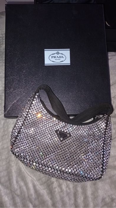 Mala Prada com brilhantes original com todos os acessorios