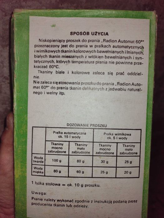 Proszeki do prania POLLENA RADION PRL