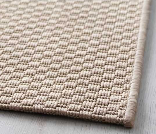 Tapete MORUM tecelag plana, int/exterior, bege, 160x230 cm