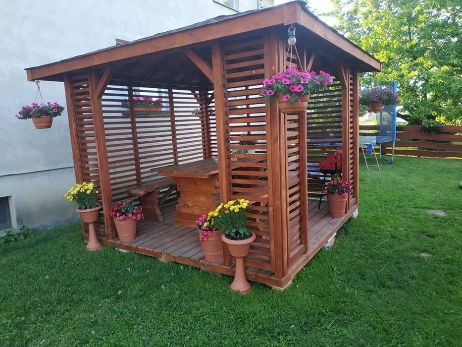 Altana drewniana ogrodowa, pergola, patio