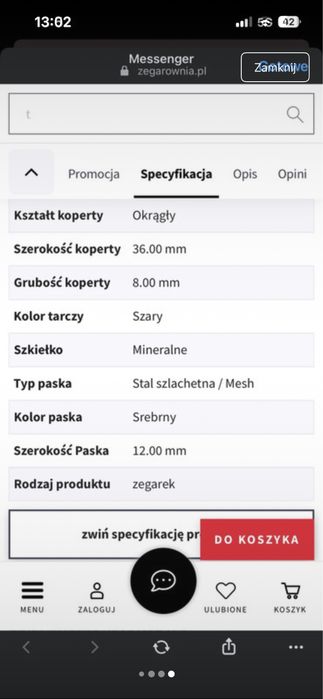 Zegarek damski marki Adriatica