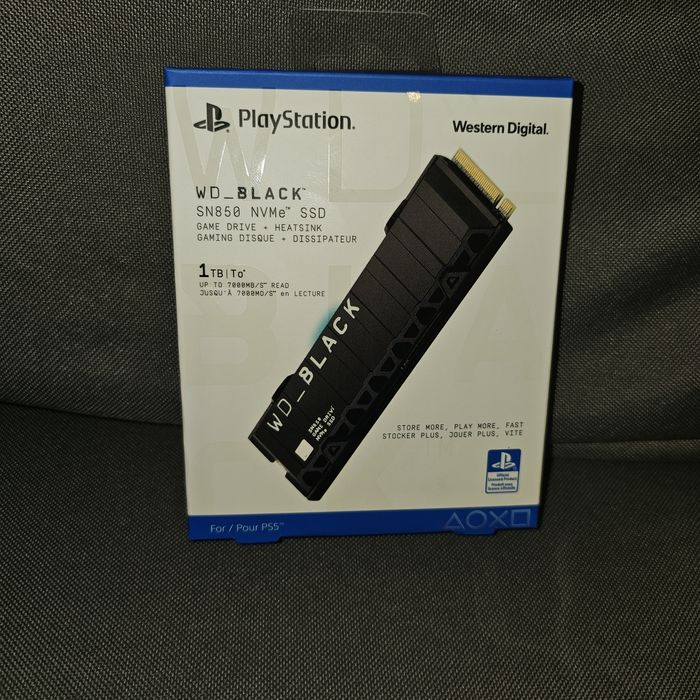 Dysk SSD WD_BLACK SN850 NVMe 1TB PS5 / PC + Radiator licencjonowany dysk do ps5
