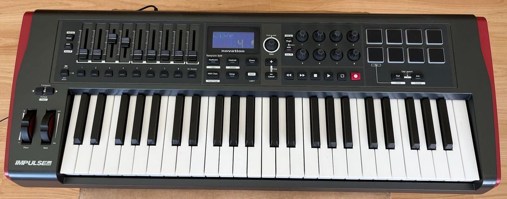 Controlador Novation Impulse 49, como novo