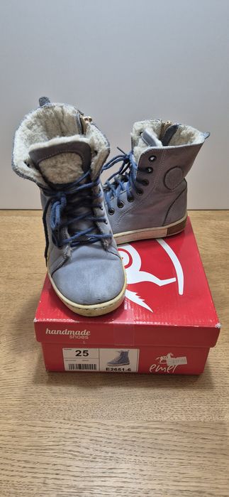 Zimowe buty emel. Skórzane 25