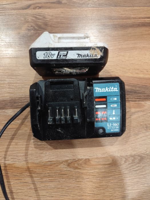 Bateria 1.5ah ładowarka makita dc18wa
