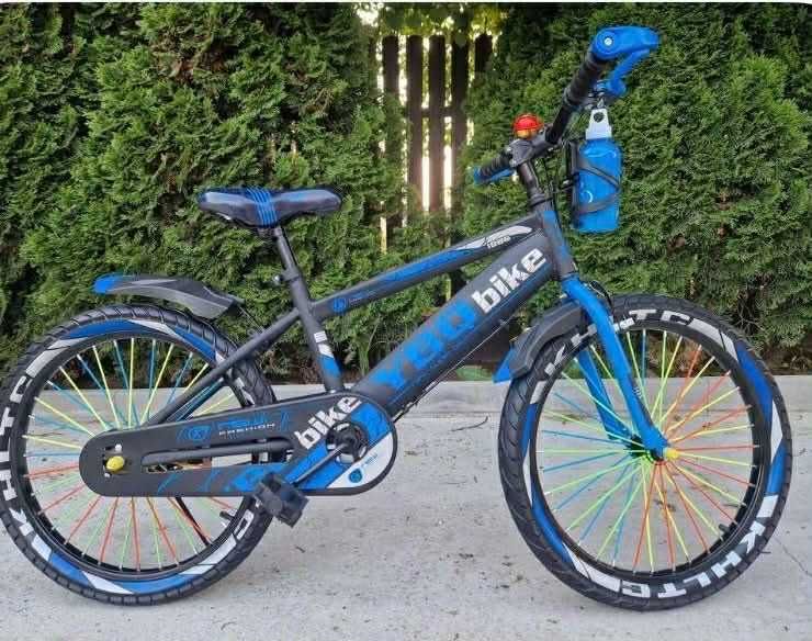 449 zł Rower 20 cali BMX niebieski i zielony