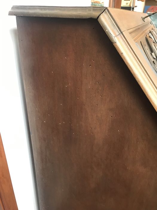 Papeleira escrivaninha em Mogno antiga