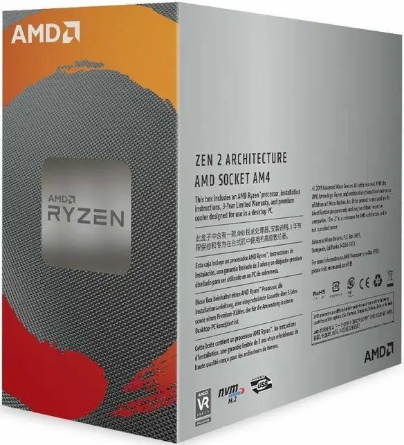 Processador AMD Ryzen 5 3600 Hexa-Core 3.6GHz c/ Turbo 4.2GHz 36MB