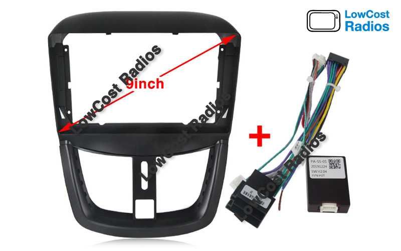 Auto Rádio 9' PEUGEOT 207 | GPS ANDROID Bluetooth USB APPS WIFI | CARPLAY • ANDROID AUTO
