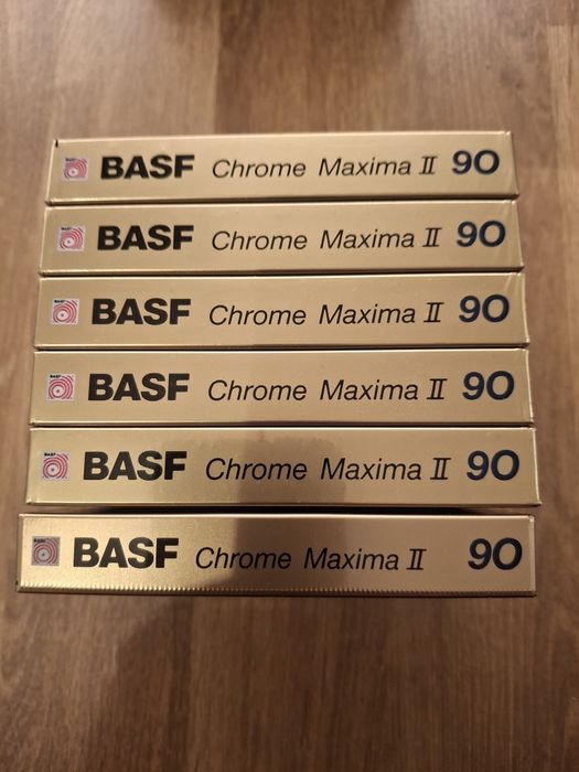 Kasety magnetofonowe BASF 60 90 Chrome Maxima II - 13 sztuk