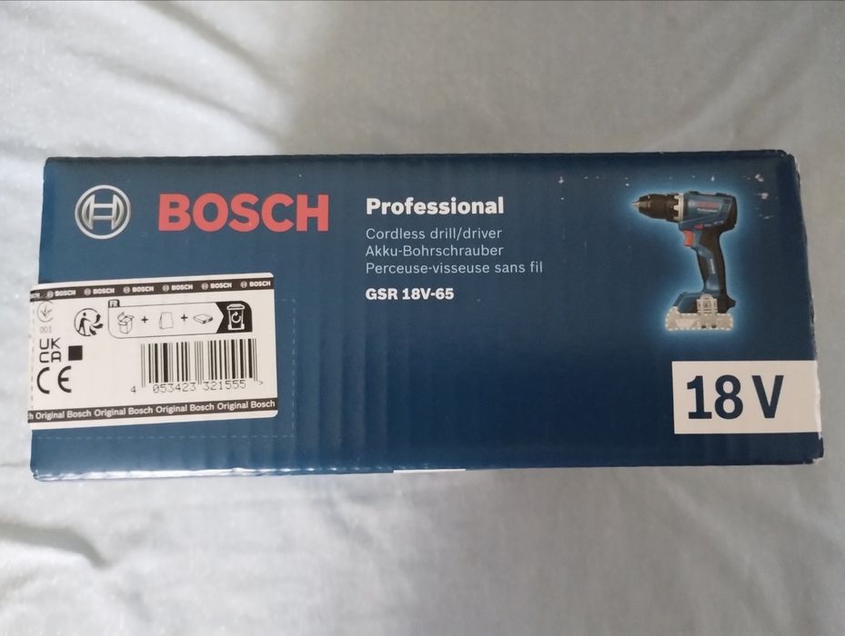 Аккумуляторная дрель-шуруповерт Bosch GSR-18V-65 Professional