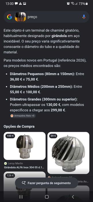 Girólanda sem uso