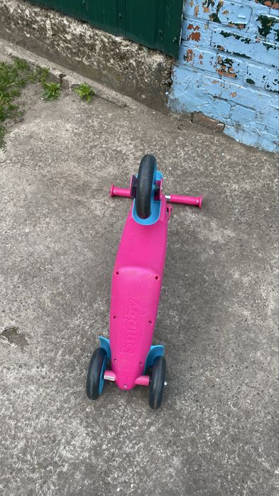 Самокат беновел 2в1  Smoby для дівчинки