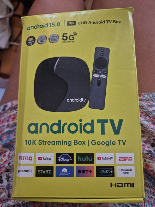 Box android 15 10k streamung, google tv, 5G