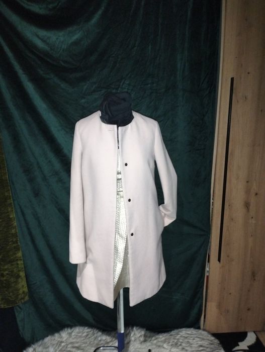 Płaszcz, elegancki,różowy  Benetton