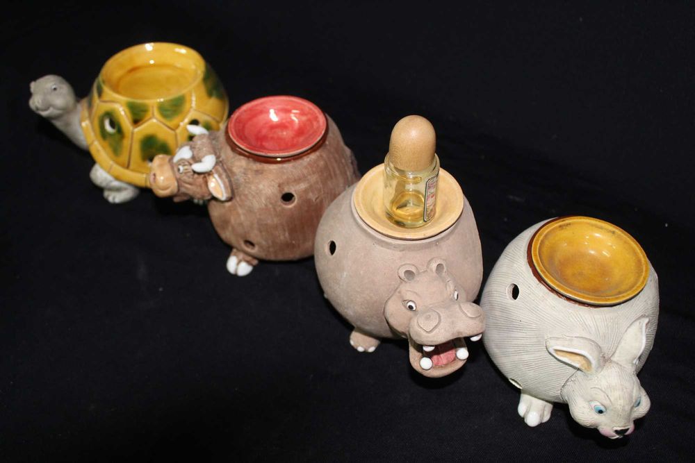 Peças Cerâmica - Animais, Porta Velas, Porta Incensos, etc.