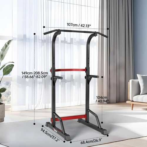 Regulowany drążek do podciągania i dipów PASYOU Power Tower PU30 50 kg