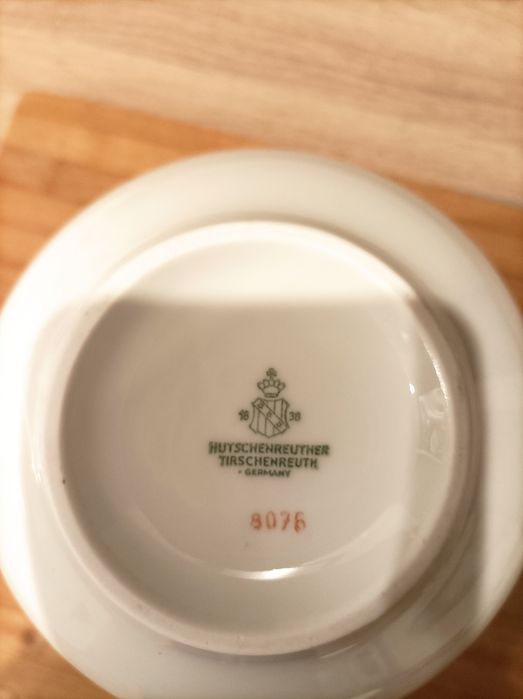 Dzbanek Hutschenreuther pozłacane zdobienia